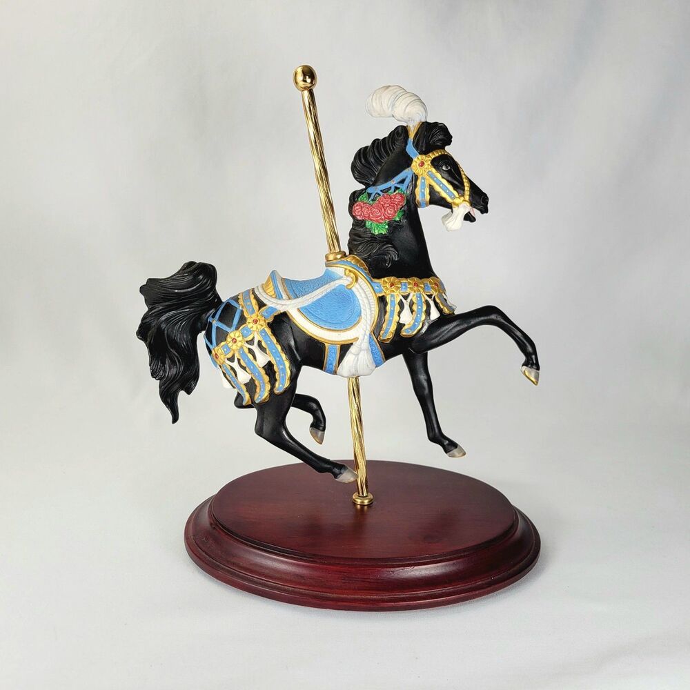 Franklin Mint Royal Splendor Porcelain Carousel Horse Lynn Lupetti Vintage 1991